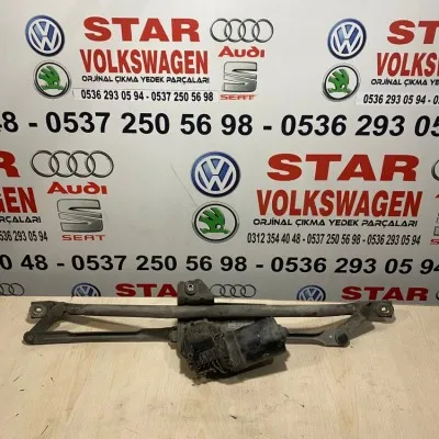 Volkswagen Passat B5 Çıkma Orijinal Ön Cam Silecek Motoru ve Mekanizması