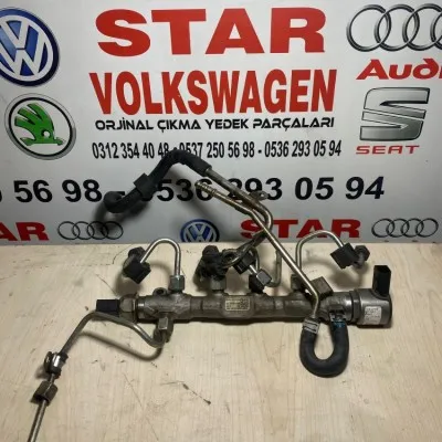 Volkswagen Golf 7 1.6 Tdi Çıkma Enjektör Kütüğü Rail Borusu 04L 130 089 F